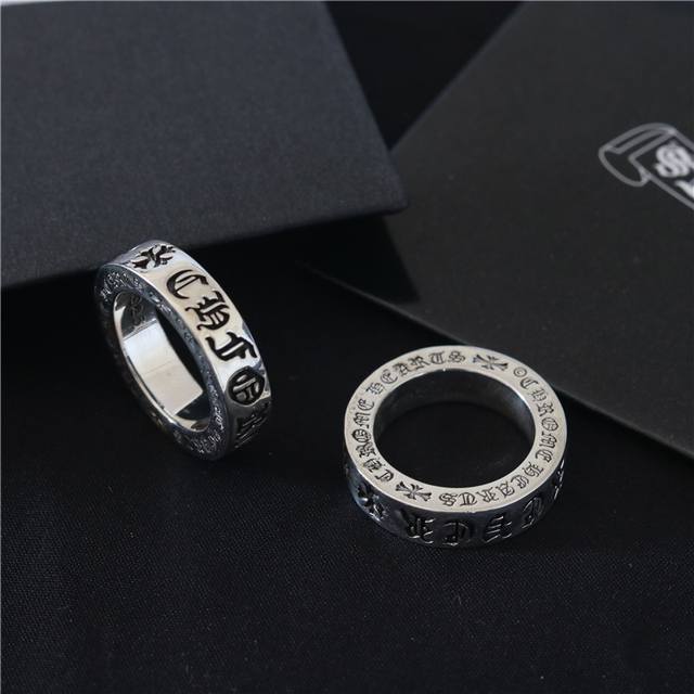 50Chrome Hearts 克罗心 永恒之心戒指 男女同款，经典百搭款！ 港码12-24号