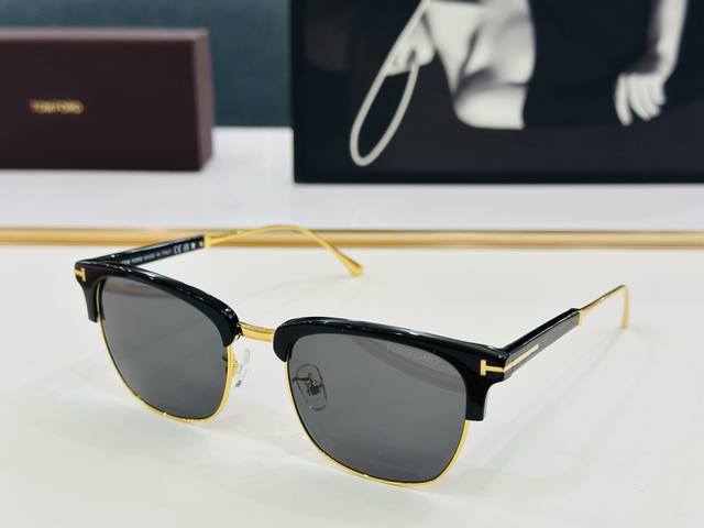 p130 Tom For* 汤姆家 Ft5590-B Size：58口20-145 板材太阳镜 C酷帅眼镜男女同款 经典大气