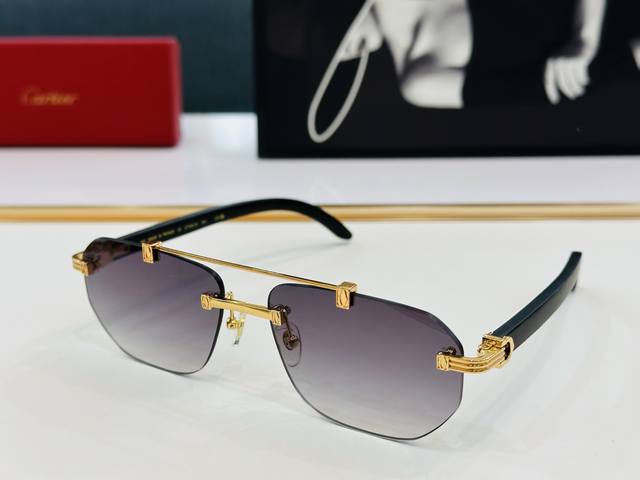 p180 新款 Cartier 卡家 Model: Ct0621S Size：59口18-143 高品质 品牌标志性极强 D开车墨镜