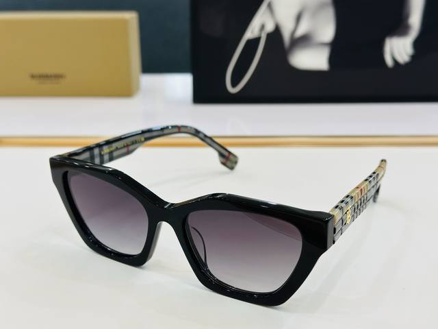 p180 高品质Burberr* 巴家 Be6012 Size：55口18-145 女款太阳眼镜[得意 [愉快] D意大利进口材料制造