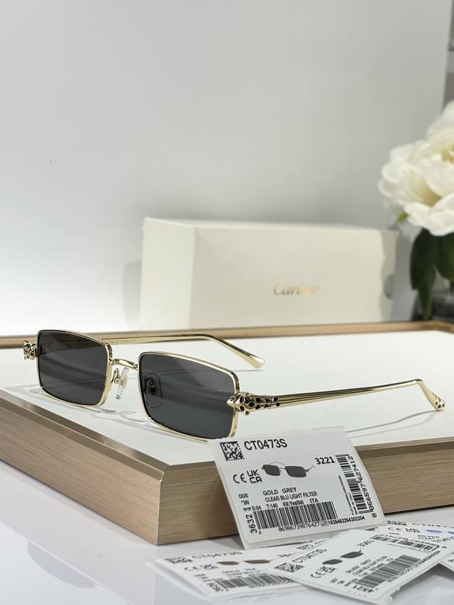 p200 Cartier panthèRe De Cartier model：Ct0473S size：54口20-140 栩栩如生豹子设计 leopar d对