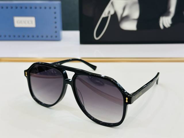 p180 Gucc* 古家Gg1042S Size：58口14-145 女士款 原版墨镜搭配镜框时尚靓丽 F个性十足