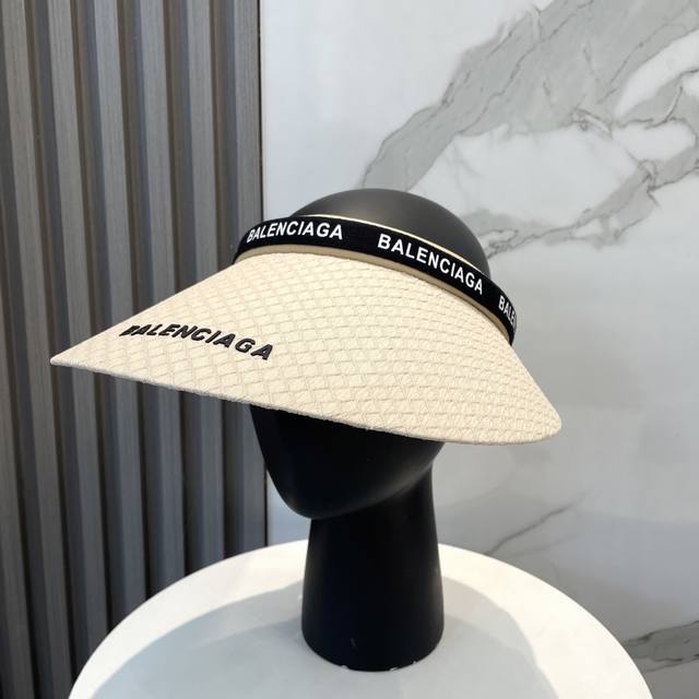 p50 Balenciaga巴黎世家新款空顶帽 遮阳帽 空顶设计，帽型自带时尚 休闲时尚风超级百搭，巨防嗮！太爱了