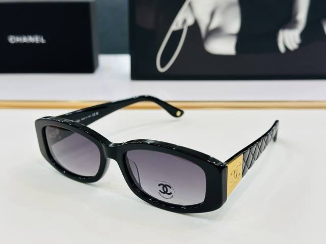 chane*香家 C74573S Size：52口18-145 潮流爆款 太阳镜 高品质 佩戴舒适 F网红潮款墨镜 立体感强 P200