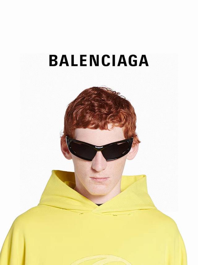 p100 Balenciaga巴黎世家 Dynamorectangle时尚太阳镜 2025新款优雅前卫 时尚复古个性 舒适 男女通用款 太阳镜 墨镜防晒 Bb0