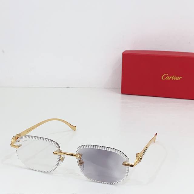 p240 Cartier 圆形 mod：Ct9527O size：56-17 photo Chromic Lenes