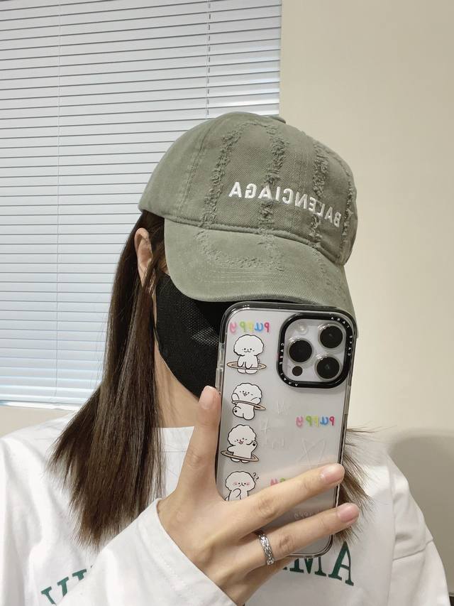 p50巴黎世家棒球帽Balenciaga刺绣雅痞棒球帽原单棒球帽质量非常棒休闲时尚百搭款男女同款！