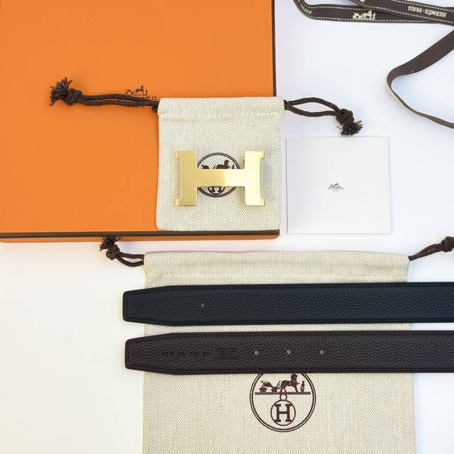 hisseo Belt-Togo-32Mm /38Mm 爱马仕（HermèS）男款腰带以其精湛的工艺、高品质的材料和经典的设计而备受推崇，是男士时尚配饰中的顶级