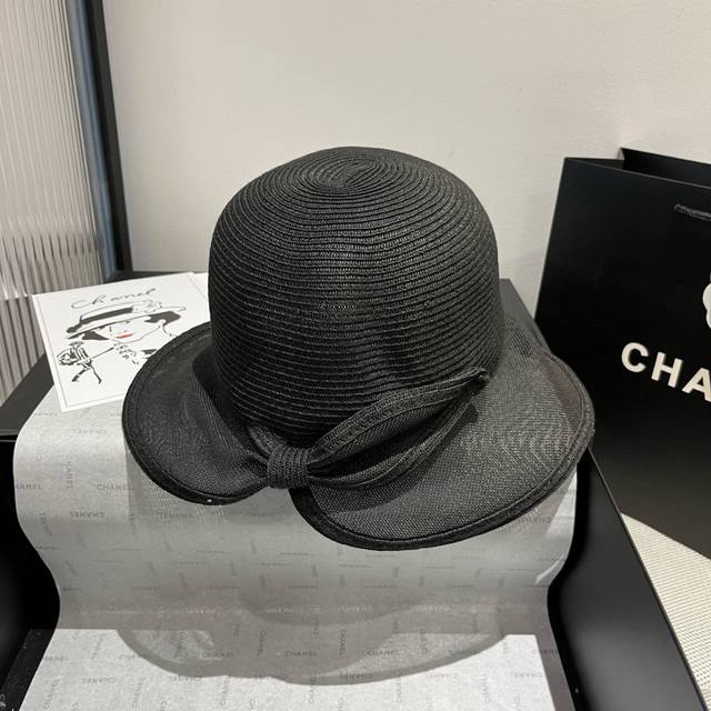 110￥ chanel香奈儿草帽，高级定制，头围57Cm。