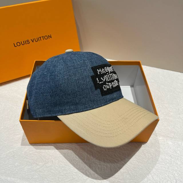 70￥ lv路易威登新款牛仔鸭舌帽，头围57Cm