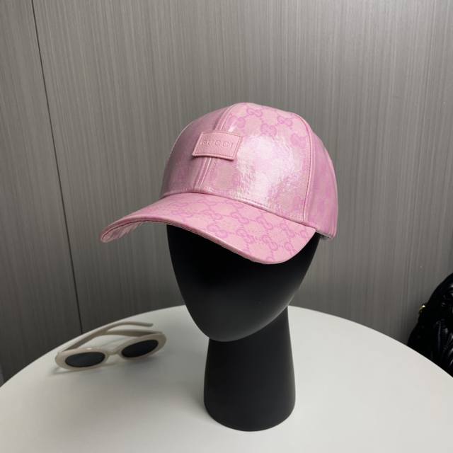 p60【Gucci古弛】2024官网同步上线 韩版新款英式经典休闲大气定制款1:1原单品质 男女通用棒球帽 美邦立体印刷地质面料 高版品质质量