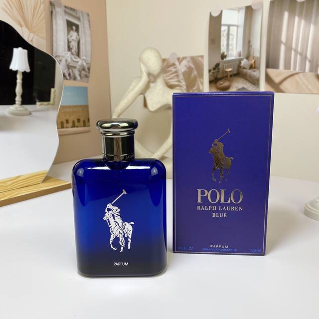 高端品质 拉尔夫 劳伦 蓝色马球 香水125Ml Ralph Lauren Polo Blue, 品牌：拉尔夫 劳伦 保罗 香调：馥奇香调 前调：香瓜橘子黄瓜