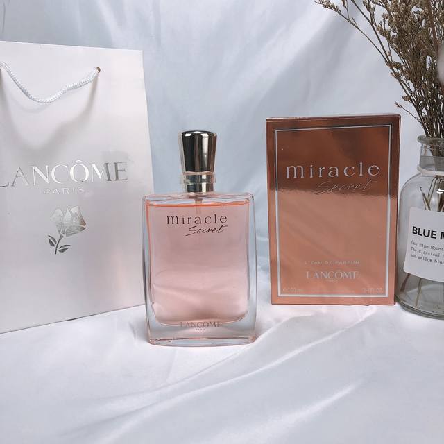 高端品质 Lancome 兰蔻 Miracle奇迹系列女士香水香氛 100Ml，配高端手提袋，兰蔻 奇迹密语 Lancome Miracle Secret品牌：