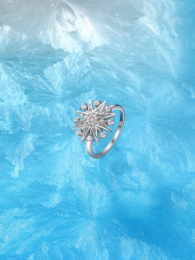 我们出品 量大咨询客Fu 彩宝系列-星星戒指 码数6-7-8，通体925纯银耐磨保色度行业最新配方优金电镀！太赞了夜空中最亮的星！人无我有的细腻做工，对标高级珠