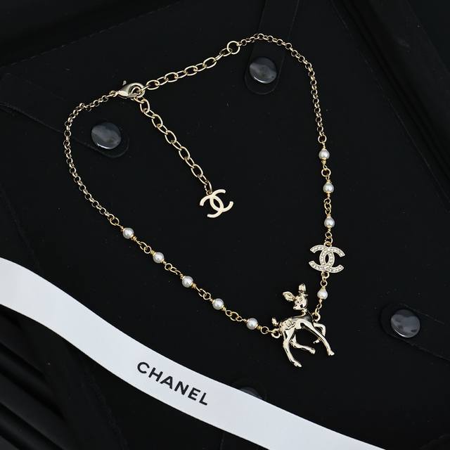 Chanel小鹿双C颈链 小鹿斑比，仙仙的，少女感满满 云深只见，看见小鹿，遇到福禄