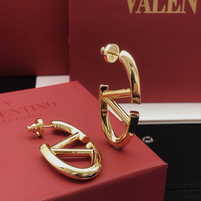 编号Ved0256大号 Valenti*O最新款光面耳勾 一致Zp黄铜材质