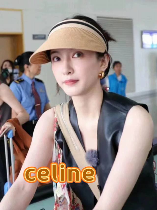 Celine塞琳疏影同款台湾超细纸辫防晒空顶草帽女夏发箍遮阳防晒逛街鸭舌帽子