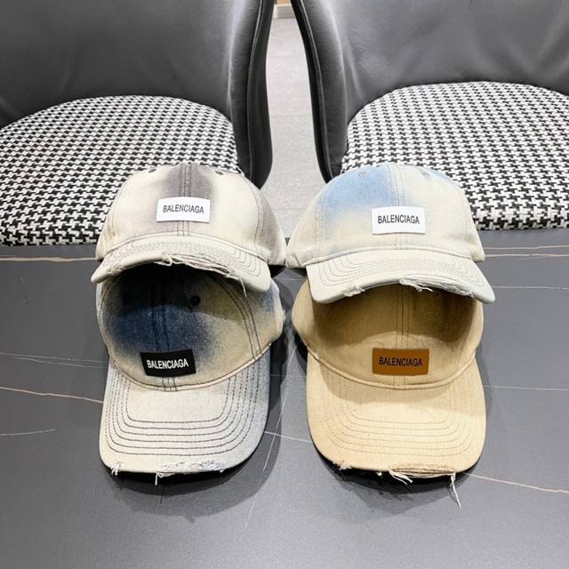 新品Balenciaga 巴黎世家新款牛仔棒球帽 现货秒发简约时尚超级无敌好看的帽子！
