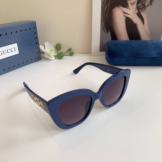Gucci 古奇 新款高品质猫眼框潮流眼镜 时尚偏光太阳镜 佩戴舒适 网红潮款眼镜！