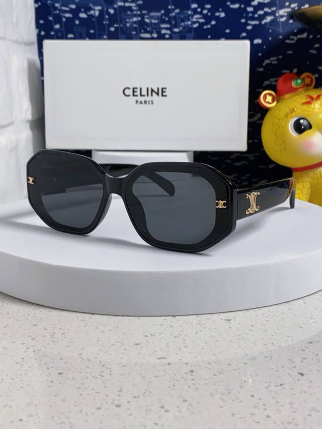 Celine塞林 2025新款夏季旅游时尚百搭墨镜女高级感太阳眼镜防紫外线 女士墨镜