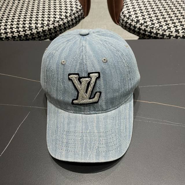 Louivuittonlv早春2025新款路易威登牛仔棒球帽，男女通用遮阳帽，