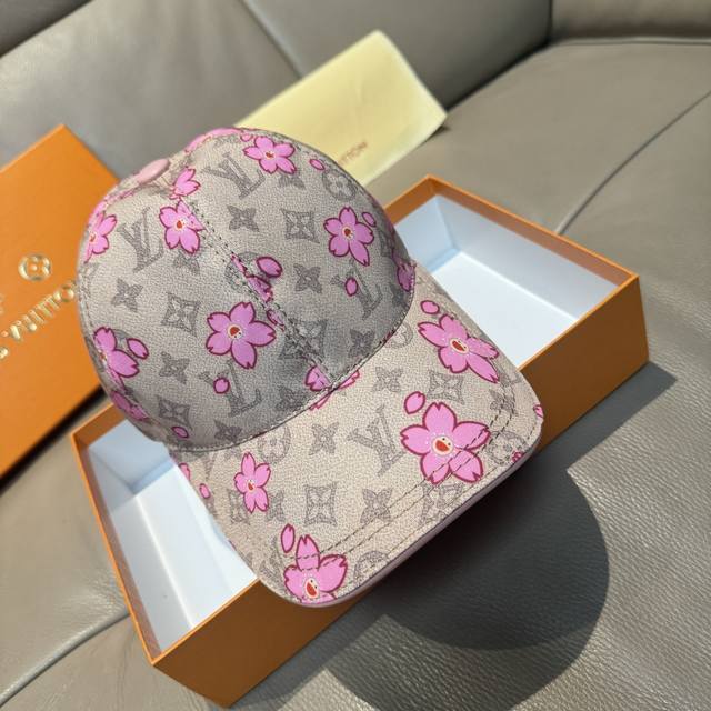 Lv X Tm Monogram Cherry Blossom 印花棒球帽出货啦