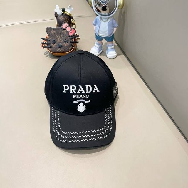 普拉达prada 全新立体棒球帽，精致无暇！做工细致，独家实物拍摄。