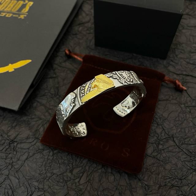 新品上架 Goro’S高桥吾郎飞鹰手镯 顶级版本 认准独家拍摄 主攻高端市场 绝对区别普通版本！图片产品细节与Zp一致！原版制作工艺 精工品质 纯手工打造 ～正
