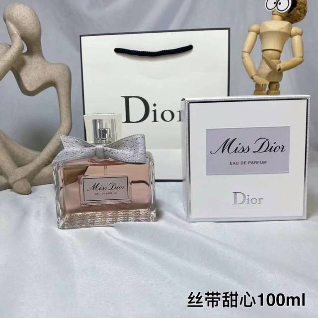 专柜品质 Dior迪奥Missdior迪奥高定礼服裙丝带甜心小姐女士香水 Ml 前调：意大利柑橘精华 中调：双瓣茉莉纯香 基调：印尼广藿香精华