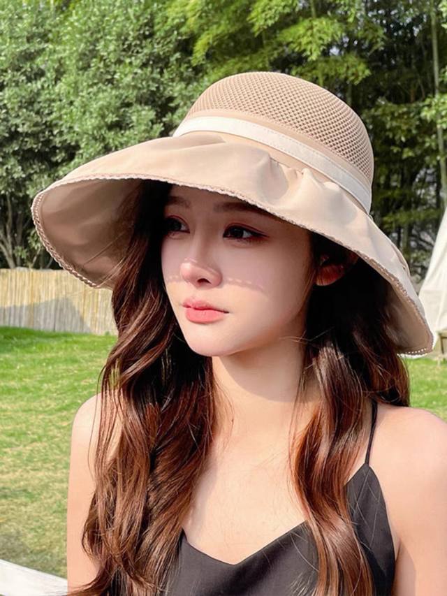chanel 香奈儿 早春新款韩版蝴蝶结防紫外线大帽檐渔夫帽 全新立体，精致无暇！做工细致，独家实物拍摄