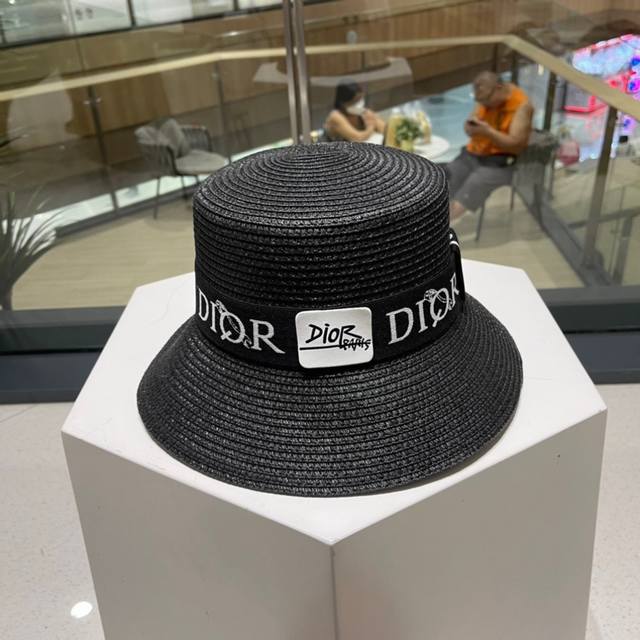 dior迪奥新款草帽，名媛风礼帽，头围57Cm