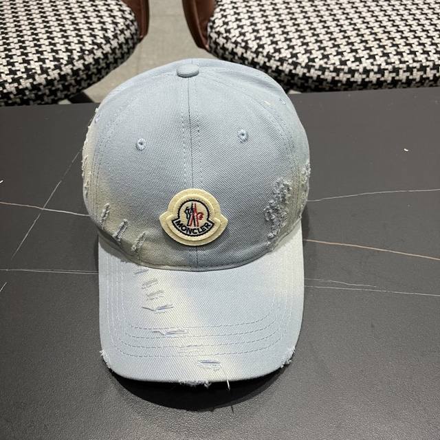 春夏新款 蒙口Moncler棒球帽，年轻时尚潮人穿搭色系，视觉效果超强，好看有质感！