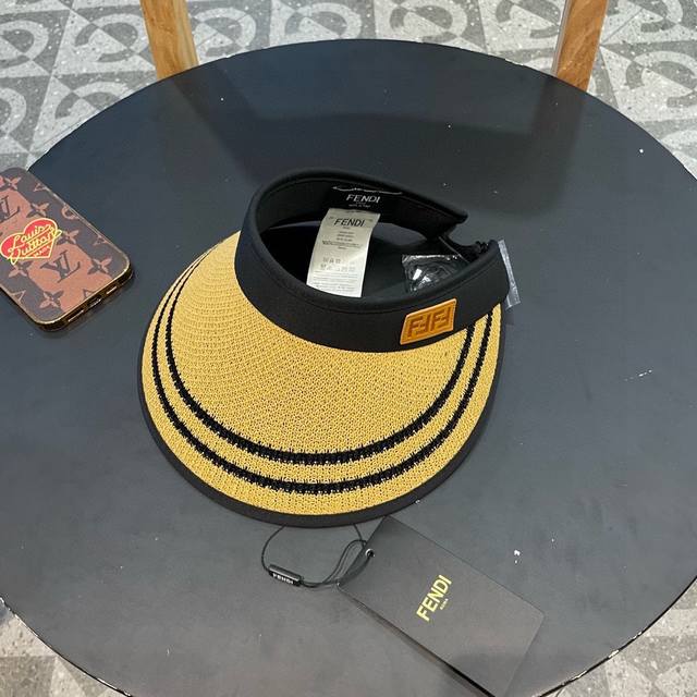 芬迪Fendl夏天韩版时尚太阳帽女款夏季 新款户外百搭防紫外线防晒空顶帽