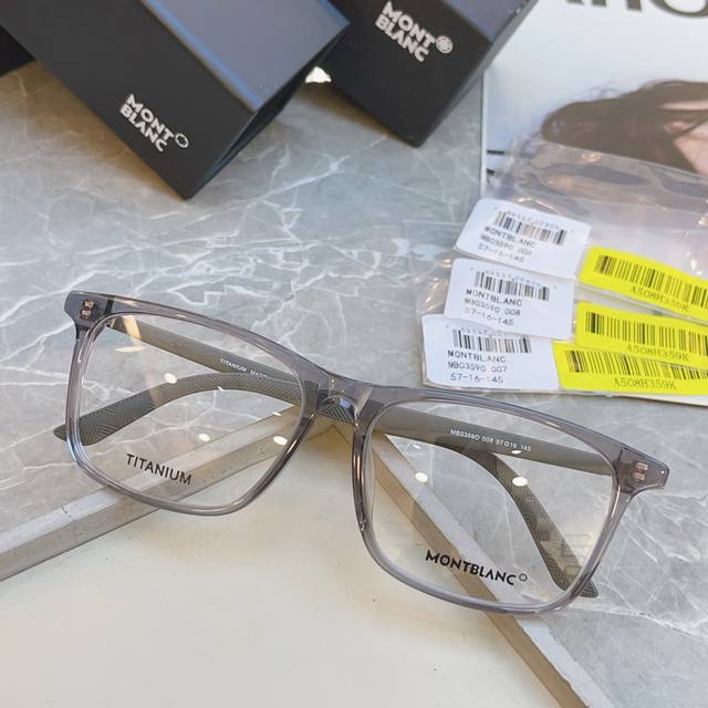 mont Blan* 万宝龙新款光学架，钛架，Model:Mb0359O，Size: 57口16-145