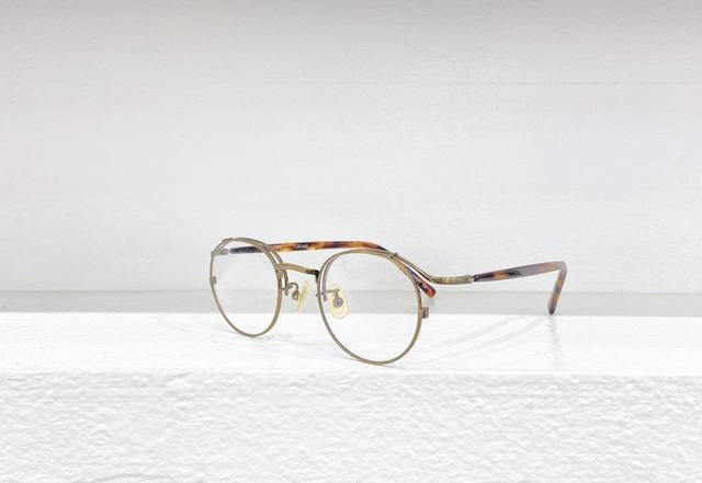vintage 金子眼镜Model：Kv-118Size:47口22-142钛～～高品质～～