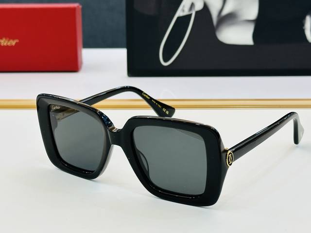 原版Cartie* 卡家 官网经典款 太阳镜 Ct0315 Size：54口21-140 电镀工艺精湛大牌品 Bm戴起来气质十足！