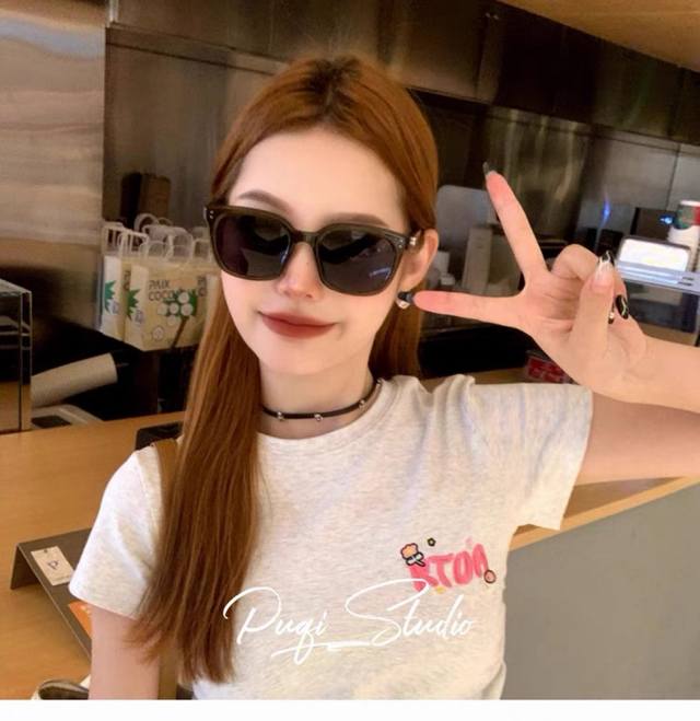 louis Vuitto*韩版墨镜女潮显白高级感方形Ins辣妹眼镜防紫外线太阳镜