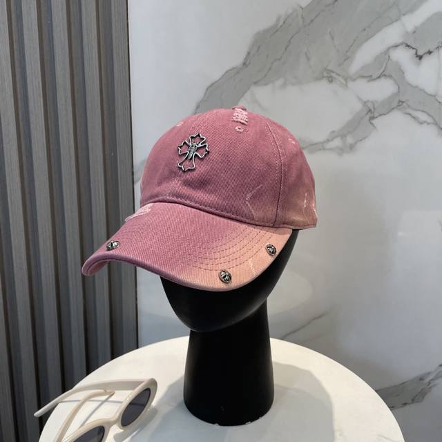 克罗心 25新款棒球帽，个性时尚经典十字架标志，休闲带点酷酷的感觉，中性款 男女同款！超好搭！ 头围:56-58Cm均可