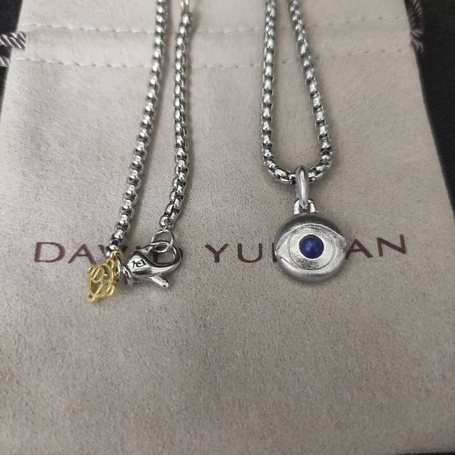 david Yurman 恶魔之眼项链。链条粗3Mm，长度50+5Cm或长度60+5Cm延迟链 编号Dyxl-033