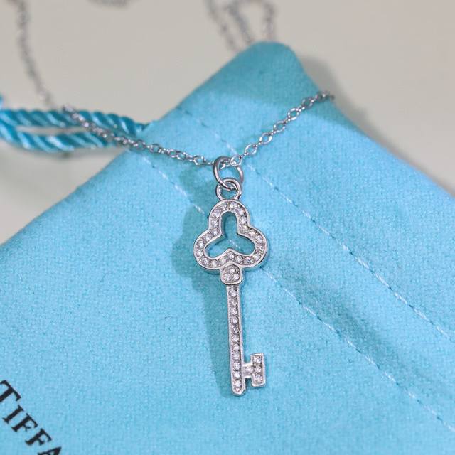 925Tiffany 蒂芙尼 钥匙项链 S925纯银材质 精工版本 带Logo 链长45Cm调节Tiffany&Co.