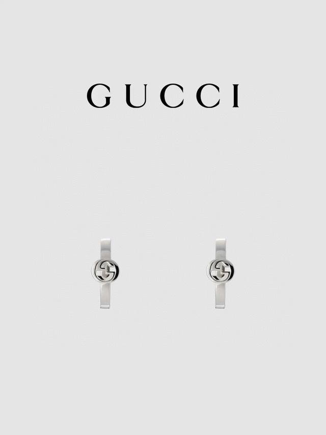 gucci古驰Gucci Interlocking系列环形耳环