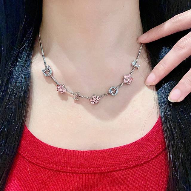 dior 迪奥 中古 项链 专柜一致上新 精选原版一致 黄铜材质 甜美气质高雅.