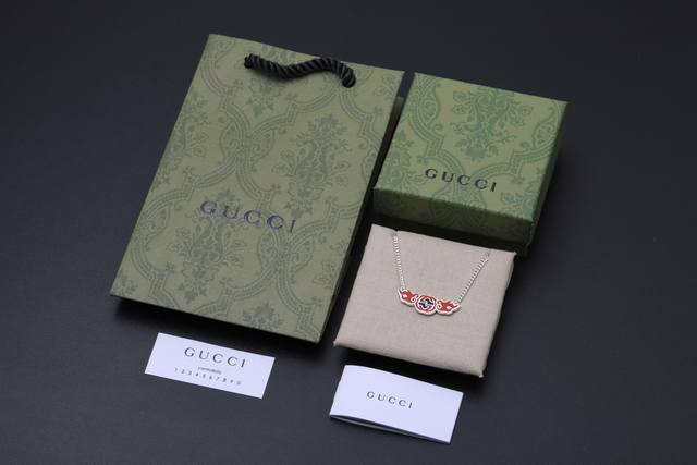 新品上架 古驰 火焰双G项链 保色程度更久