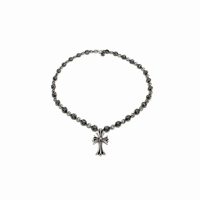 Chrome Hearts克罗心 中号十字架十字花球链绑定款
