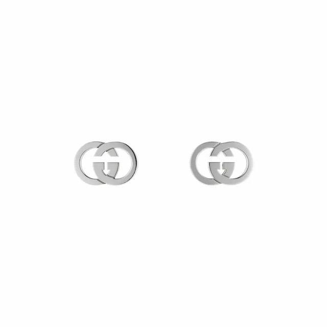 Gucci古驰Gucci Interlocking系列耳钉