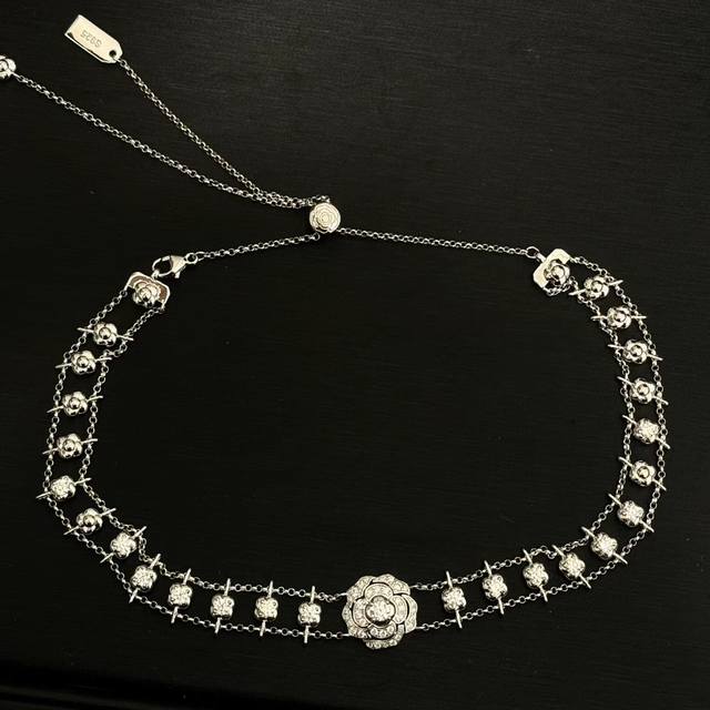 a0216 高级珠宝系列 小香风 山茶花Choker 颈链 钻石项链 立体雕刻花瓣栩栩如生仙气飘飘 日常Or 出席宴会都可以胜任的款式 高定珠宝即视感懂货白富美