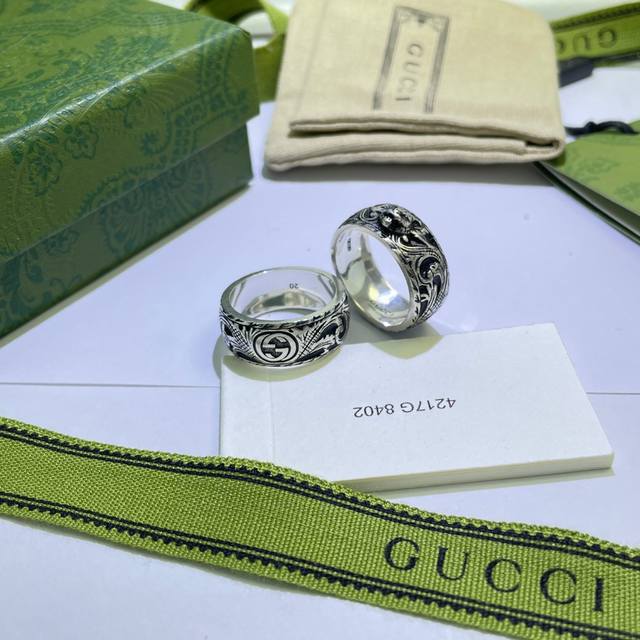 古驰Gucci 复古做旧虎头戒指 size 12#14#118#20#22#24#