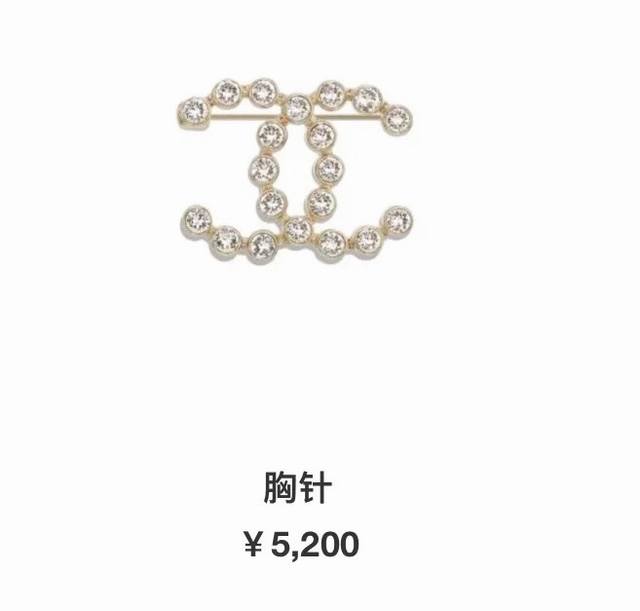 Chanel 满钻字母双C胸针 美得不要不要的 唯美 浪漫