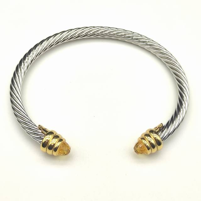 David Yurman 5Mm金头黄钻手镯. 建议适合佩戴的手围15-20Cm 编号Dysz-145