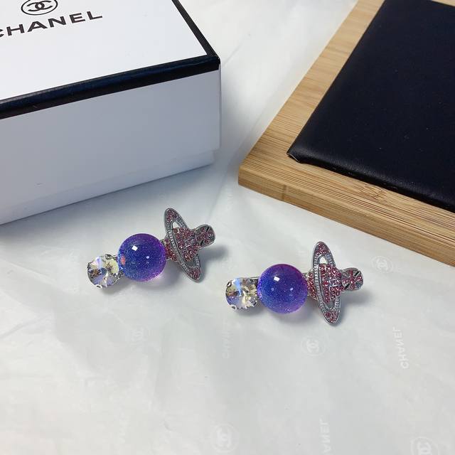 西太后压夹 土星糖果压夹边夹刘海夹日常精致小单品 气质百搭小仙女必入单品 宝藏款 闭眼入推荐款 一对